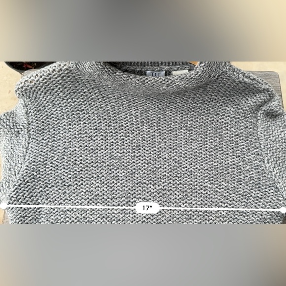 TSE Women's CASHMERE LINKS STITCH MOCKNECK Sweater Sz M - Picture 10 of 11